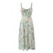French-style Floral Print Camisole For Women, 2023 Summer New Style, European And American Sexy Strapless Tie-up Slit_ecoleips.com