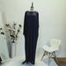 Modest Abaya Dress/Muslim Dress Women Plus Size Women's Batwing Long Sleeved Maxi Dress Fashionable Comfortable Solid Color Casual_ecoleips.com