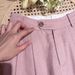 Suitable For All Seasons Foot Basin Country 2025 Summer Pink Tencel Wide-Leg For Women Cotton Linen Straight High-Drape Pants_ecoleips.com