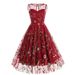 Amazon Heavy Embroidered Dress Sleeveless round Neck Elegant Skirt Cross Border Europe & America 50S Style 8065_ecoleips.com