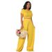 Women's Clothing Fashion Casual Wide Leg Two Piece Suit_ecoleips.com