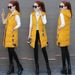 Women's Clothing Cotton Vest Women's Medium Length Autumn And Winter New Korean Style Fashion Hooded Slim Fit Large Size Cotton Vest_ecoleips.com