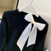 Women's Clothing Style Slim Fit Knit Top For Women Tie Waist Unique Design Autumn Chic Bulk Long Sleeve For Formal & Casual_ecoleips.com