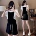 Women's European Style Fashion Design Slimming Suit Casual Summer Two Piece Set with Short Sleeves And Shorts Trendy_ecoleips.com