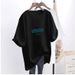 Women's plus Size Casual T-Shirt Mid-Length Loose Style White Short-Sleeved Fashionable And Versatile for Summer_ecoleips.com