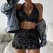 Trendy Floral Bikini Set With Wrap Skirt - Adjustable Straps & Underwire Support - Polyester/Spandex Blend (S/M/L/XL)_ecoleips.com