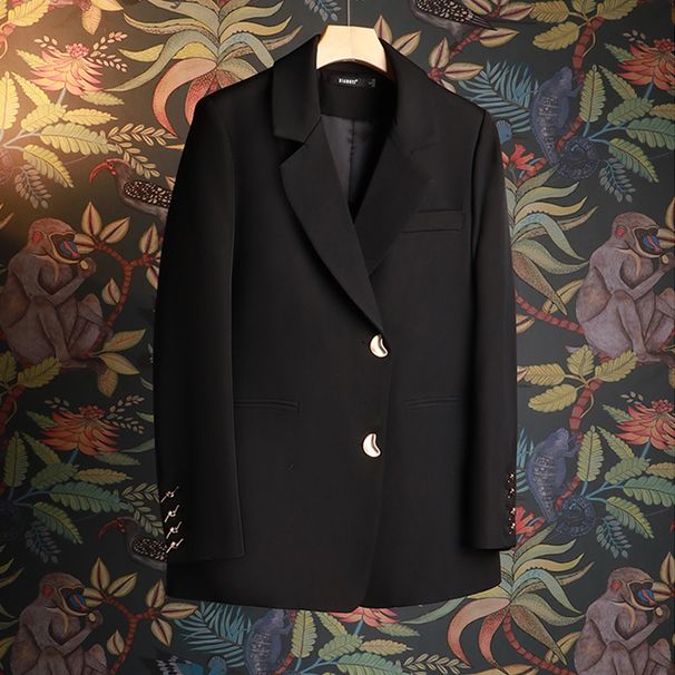 ng2510292 Ting7573 Women's Blazer 2025 New Fashion Spring Autumn Casual Design Sense Niche Suit Jacket With Slit_ecoleips.com