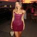 Women's Clothing Sexy Winter Bodycon Dress – One-Shoulder Glitter Knit Mini Dress For Women (XS-XL)_ecoleips.com