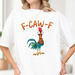 Funny F-Caw-F Shirt, Rooster Meme Shirt, Sassy Bird Lover Shirt, Moonlit Raven Shirt, Black Bird Shirt, Chicken Meme Shirt_ecoleips.com