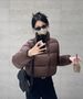 for Women, Kendall Jenner Style, 2025 New Short Thickened European Version Winter White Duck Down Puffer Jacket Trendy_ecoleips.com