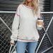 Women's Clothing Autumn New Autumn And Winter New Pullover Round Neck Contrast Color Loose Sweater For Women_ecoleips.com