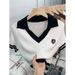 Women's Clothing Unique Style Sweet Hot Girl Short Collar Sweater Top Design Niche Short Sleeved Shirt Female Summer_ecoleips.com