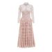Women's Clothing temperament elegant heavy craft long sleeve beaded dress banquet evening dress long bridesmaid dress_ecoleips.com