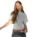 Y25TP031 European And American Women's Clothing, New Spring/summer Solid Color Pure Cotton Round-neck Pullover,_ecoleips.com