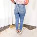 2025 New European And American Light-Colored Long Ripped Jeans Women, Street Style Mid-Waist Slim-Fit Trousers For Women_ecoleips.com