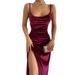 European And American Style Women's 2023 New Spring Summer Fashion Sexy Slim Fit Split Strap Dress For Women_ecoleips.com