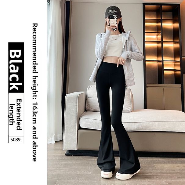 High Waist Flared Shark Hem Yoga Pants Women's Butt-Lifting Leggings Stretchy Bootcut Waistband Wizardry_ecoleips.com