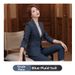 Women's Plaid Suit Set British Style Casual Blazer And Pants Two-Piece Office And Daily Wear Outfit_ecoleips.com