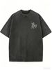 Women's Mineral Wash Fashion Tee, Relaxed Fit Streetwear Summer Essential_ecoleips.com