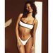 Women's High-Waisted Strapless Push-Up Bikini Swimsuit Color-Block Triangle Briefs Style Sexy Swimwear_ecoleips.com