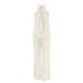 Women's Clothing Spring And Summer Design Casual Lace Up V Neck Top High Waist Elastic Band Trousers Set_ecoleips.com