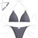 Women's Clothing Polka Dot Print Two Piece Swimsuit Sexy Bikini Swimsuit Gathered Backless Strap Swimsuit_ecoleips.com