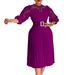 C8595 European And American Foreign Trade Women's Clothing 2024 New Elegant Solid Color Lace Crochet Hollow Pleated_ecoleips.com