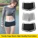 Women's Clothing Boxer Style Yoga Sports Shorts Casual Wear Hot Pants Underwear For Outdoor Running_ecoleips.com