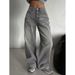 Retro High Waist Wide Leg Jeans For Women Loose Straight Casual Long Pants Trendy Streetwear For Spring Autumn_ecoleips.com