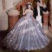 Heavy Industry Design Elegant Tail Sweet Fashion Glitter Wedding Dress_ecoleips.com