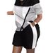 3D Digital Print Women's Sportswear Set – Trendy Geometric Pattern T-Shirt & Shorts Outfit (S-6XL, Quick-Dry Polyester, Summer Athleisure)_ecoleips.com