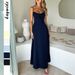 DiYun European And American Style Elegant Strap A-Line Long Dress Women's Clothing 2025 Summer_ecoleips.com