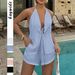 Verve Kai Kuo 2025 Spring Summer Casual Set Halter Sexy Tie Top High Waist Pants Two-Piece Women's Clothing_ecoleips.com