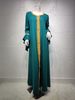 Women’s Clothing Malay lotus leaf sleeve embroidery gold lace dress jalabiya Muslim women_ecoleips.com