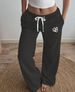 Women's Contrast Ribbed Sports Pants - Mid-Waist Drawstring Casual Wear-8_ecoleips.com