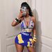 Women's Sexy Fashion Printed Dress European American Style Halter Neck V Neck Backless 2025 Cross Border_ecoleips.com