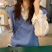 Women's Preppy Style Short Knitted Vest V Neck Sleeveless Top Loose Fit Fresh Versatile Tank Top_ecoleips.com