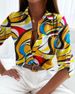 Women's Clothing Women's Long Sleeved Shirts Printed Spring Autumn Style Top Blouse Long Sleeve For Formal & Casual For Women_ecoleips.com