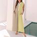 Women's Clothing Summer Style Women's Relaxed Wide Leg Jumpsuit Sleeveless Color Block Loose Fit Long Pants_ecoleips.com