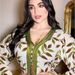 Women's Clothing Summer Muslim Women's Printing Long Dress Abaya Casual Satin Robe_ecoleips.com