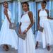 Women's Clothing New Women's Dress Sleeveless Halter Neck Mesh Dress Dress_ecoleips.com