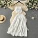 Women's Clothing Age-reducing Suit Women's Summer New Sling Top Short All-match Large Swing Skirt Sweet Two-piece Fashionable Set_ecoleips.com
