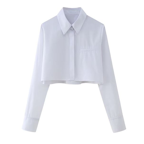 Short Shirt For Women French Design Three Color Options In Stock_ecoleips.com