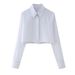 Short Shirt For Women French Design Three Color Options In Stock_ecoleips.com