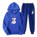 Lil Peep Bear Sportswear Men's Hoodies And Sweatpants Set Autumn Winter Comfortable Streetwear Clothing_ecoleips.com