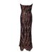 Women's Clothing Sexy Tube Top Off Shoulder Retro Sequins Elegant Evening Dress_ecoleips.com