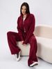 Women's Casual Two-Piece Set Long Sleeve Zipper Cardigan & Trousers Outfit - Stylish & Comfortable Sweater Pant Suit For Everyday Wear_ecoleips.com