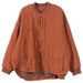 girl Women's Winter Ethnic Style Retro Button Jacket Short Coat Loose Casual Linen Quilted Warm Cotton Clothing_ecoleips.com