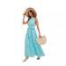 Cross-border European Site Women's Clothing, New Summer Hot-selling Halter-neck Ruffle Long Dress_ecoleips.com