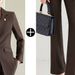 Women's Clothing Business Commuter Interview Suit Jacket Two-Piece Set_ecoleips.com